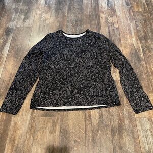 Hang Ten Black and Gray Patterned Long Sleeve Top